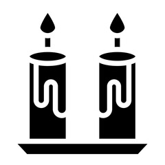 Vector Design Candle Icon Style