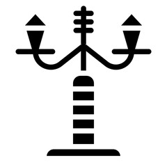 Vector Design Street Light Icon Style