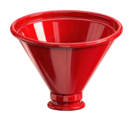 Funnel pouring technique kitchen product isolated on transparent background