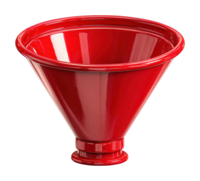 Funnel pouring technique kitchen product isolated on transparent background