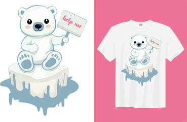 Help Me &ndash; Minimalist Emotional Typography T-Shirt Design