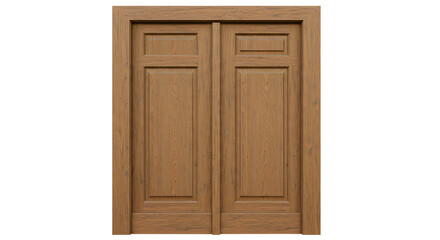 Fototapeta premium Vintage Wooden Door isolated on White Background