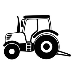 Illustration of a tractor silhouette
