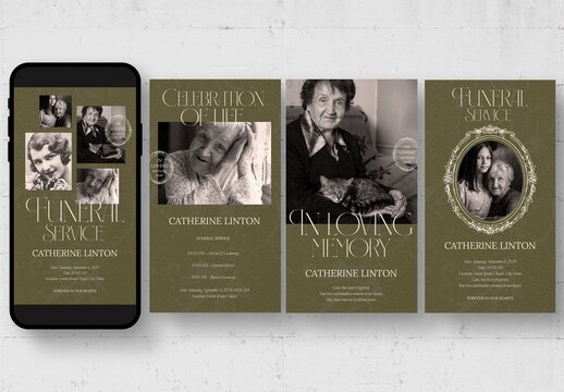 Funeral Announcement Template