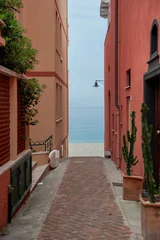 Fotobehang Liguria Varigotti, Liguria, Italia. Città antica sul Mar Mediterraneo.  © massimo_g