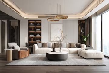 Modern Chinese interior design; Fashion smart home;