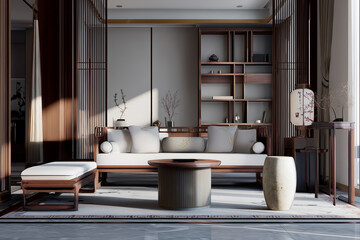 Modern Chinese interior design; Fashion smart home;
