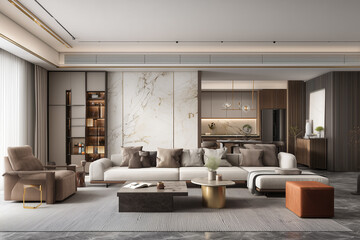 Modern Chinese interior design; Fashion smart home;