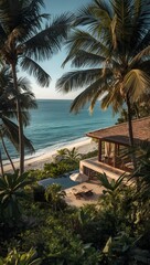 Fototapeta premium tropical beach resort