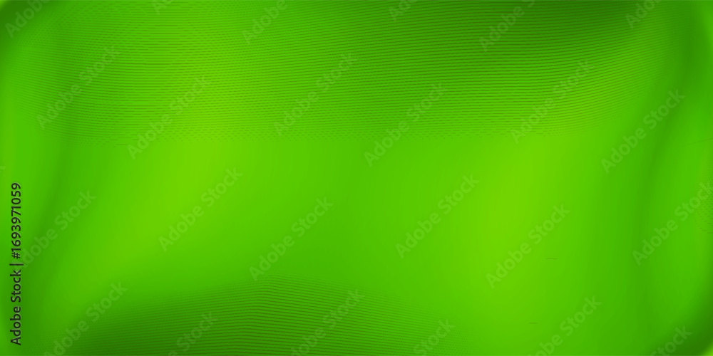 Poster abstract green background with smooth gradient and wavy line texture,