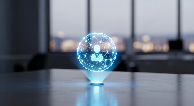 Digital hr management human resources technology and recruitment globe