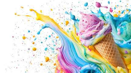 Vibrant and Eclectic Boho Inspired Furniture Pieces Arranged in a Cozy and Inviting Living isolated on a transparent background