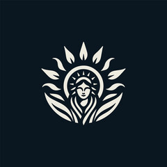 Sun goddess logo