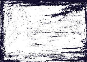Art ragged background. Hand drawn rectangle frame