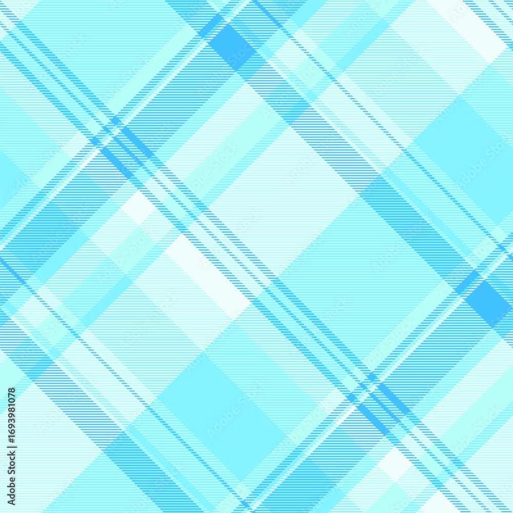 Aufkleber crisp, clean plaid pattern in shades of blue. perfect for backgrounds, textiles, or adding a touch o
