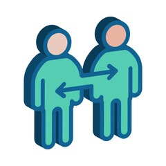 3D Networking Icon - People and Community
