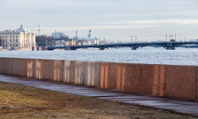 Lieutenant Schmidt Embankment or Nikolaevskaya Embankment in 1887–1923