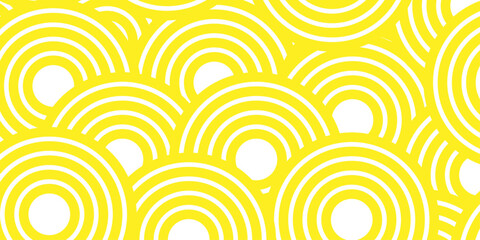 Abstract pattern with circles. Seamless geometric swirl spiral pattern and abstract circle wave lines. Ornament circle overlapping background. Colorful element line pattern.	
