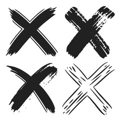 set of black and white icons