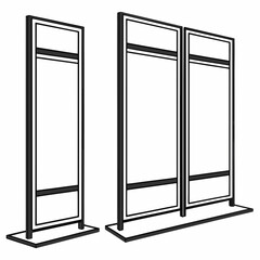 Modern vertical poster display frames poster frames display stands