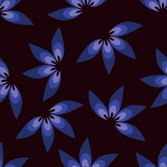 seamless vector small flowers pattern on white background
