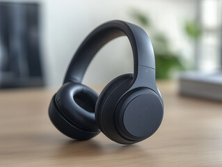 Sleek wireless headphones with a smooth matte surface, minimal design