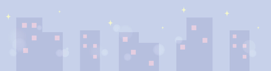 かわいい街並みのイラスト