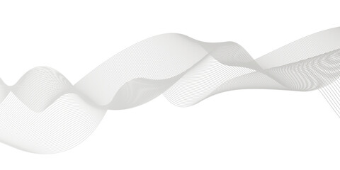 Abstract isolated smooth white wave line vector business texture. swoosh line blend curve flow futuristic background. Modern background futuristic energy sound waves technology concept background.	
