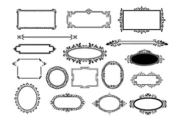 Elegant Decorative Frame Illustration for Invitation and Greeting Card Design