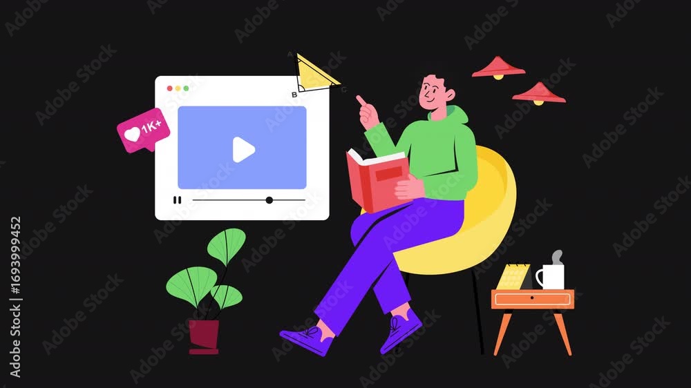 Poster video tutorial 2d motion graphics animation alpha channel