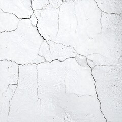 Obraz premium Cracked White Wall