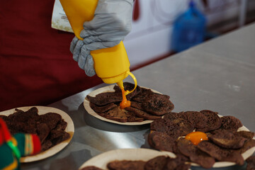 We are serving up some exceptionally delicious patties paired perfectly with a mustard sauce