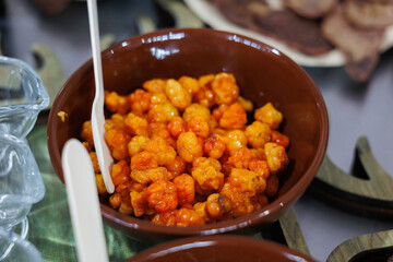 A Colorful and Spicy Snack Bowl Featuring a Crunchy and Enticing Texture for Everyone