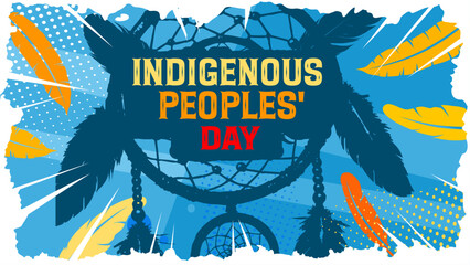 Indigenous peoples' day - vector illustration