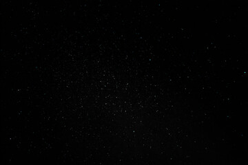 minimalist photograph of night sky filled with ultrabright stars on clean background