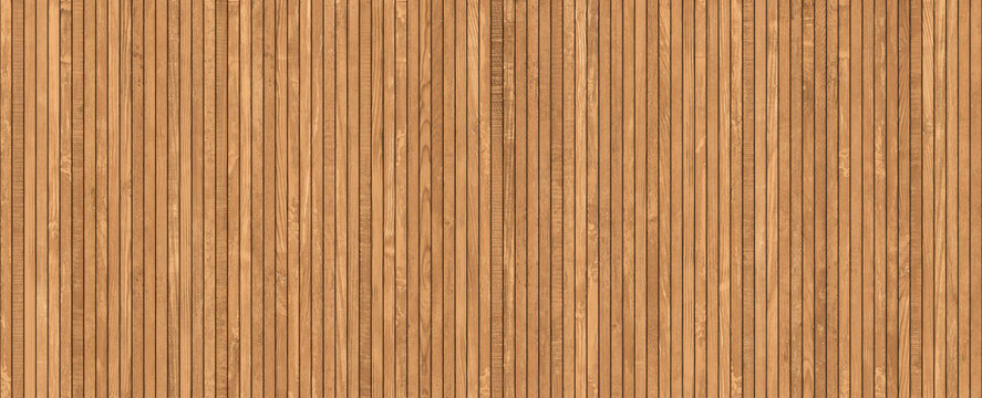 natural wood lath line arrange pattern, wooden strip background, wooden slate.