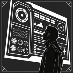 silhouette of a girl