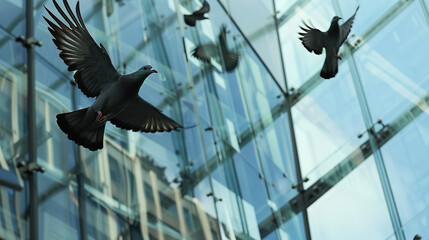 When the programmer debugged the code, birds flashed by the glass curtain wall. He looked up at the dove outside the window, as if he had received an email from the sky.