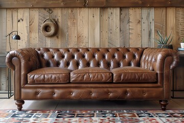 vintage leather sofa