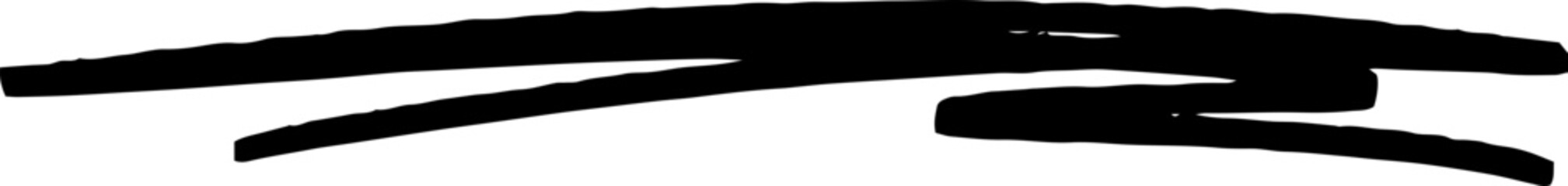 Hand drawn Grunge line, scrawl, scribble doodle underline