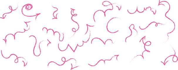 Abstract swirls and lines repeating pattern soft pink