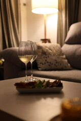 small sandwiches, snacks for drinks