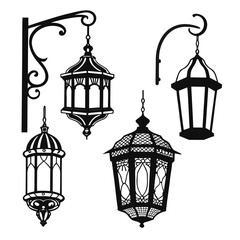 Obraz premium Islamic lanterns with ornate details traditional lanterns ornate design