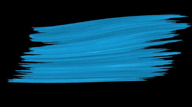 A vibrant blue brushstroke against a stark black backdrop, creating a striking contrast and dynamic visual element for design projects