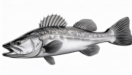 Obraz premium Dynamic movement of cod fish swimming in crisp detail