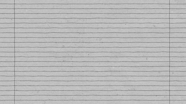 Textured notebook paper background featuring lined pages and borders ideal for stationery and office designs