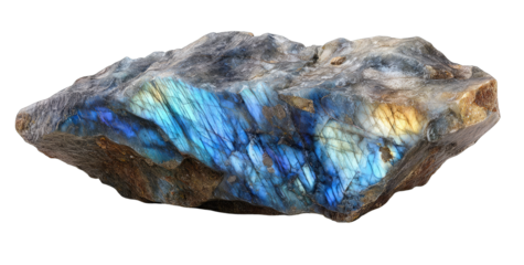 Raw, rough,  faceted,  natural  gemstone.  Streaks  of  blue,  green, and  brown