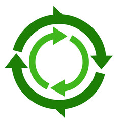 recycle symbol with arrows