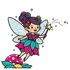 Fototapeta premium little fairy with wings