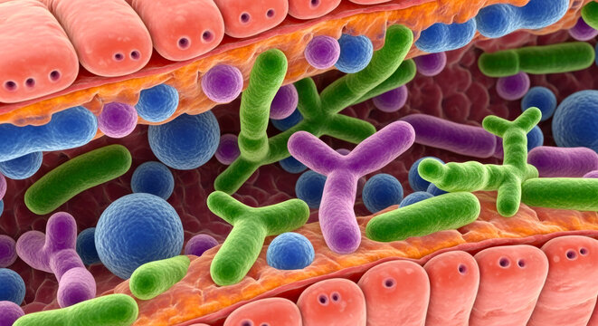 乳酸菌とビフィズス菌と酪酸菌が体内で働く